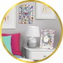 Lansay Collection Sequins - Illustration Papillons avec Sequins - Blanc
