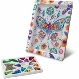 Lansay Collection Sequins - Illustration Papillons avec Sequins - Blanc