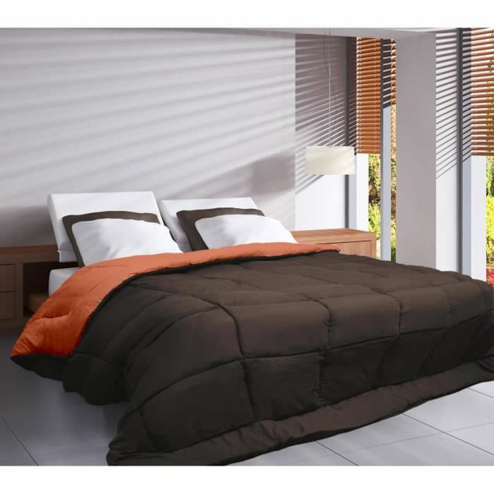 Toison D'Or Couette Calgary Brun & Corail 140 x 200 cm Toison D'Or Couette Calgary Brun & Corail 140 x 200 cm