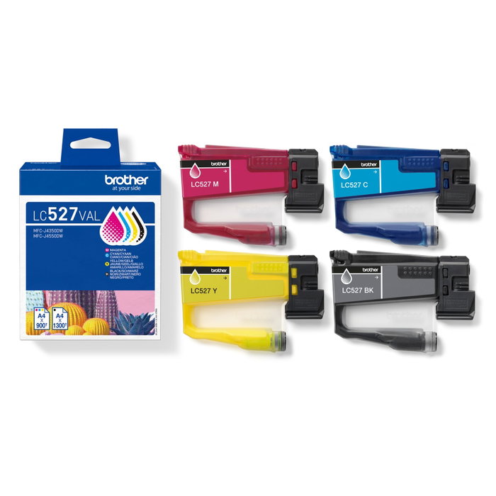 Brother LC527VAL Multipack de 4 cartouches d'encre (BK/C/M/Y) en haute capacité