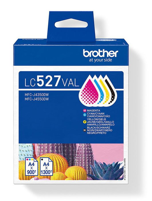 Brother LC527VAL Multipack de 4 cartouches d'encre (BK/C/M/Y) en haute capacité