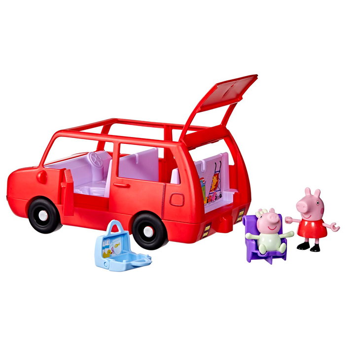 Hasbro Peppa Pig - Grande Voiture de Famille Jouet Rouge - Inclut Figurines Peppa et Evie - Jeu de Rôle pour Enfants 3 ans et plus - Réf. G0541