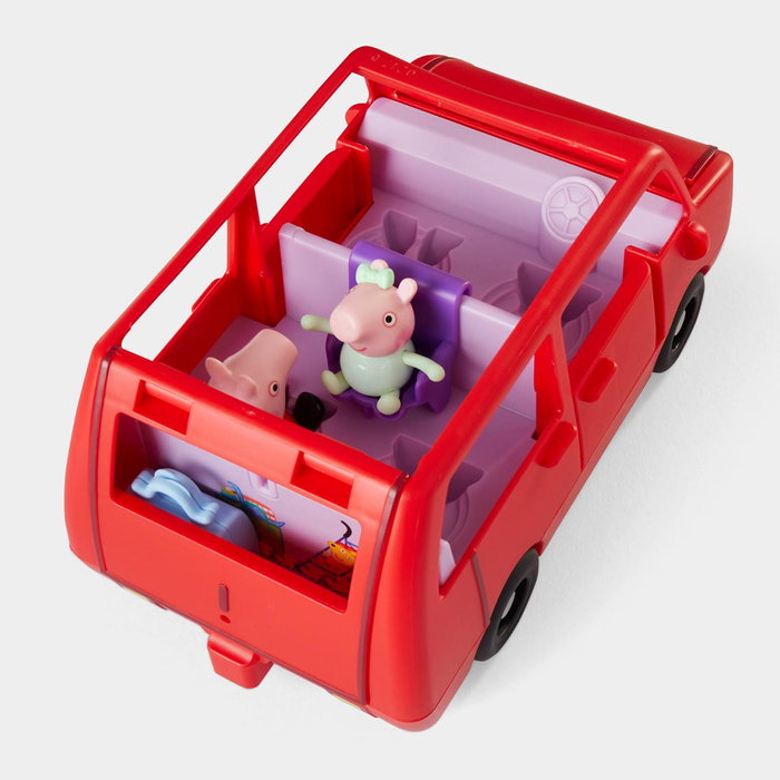 Hasbro Peppa Pig - Grande Voiture de Famille Jouet Rouge - Inclut Figurines Peppa et Evie - Jeu de Rôle pour Enfants 3 ans et plus - Réf. G0541