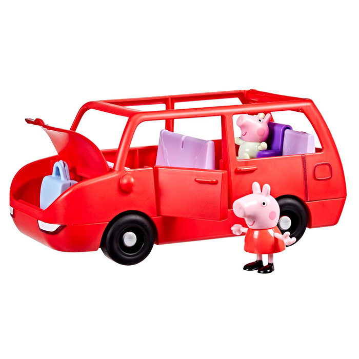 Hasbro Peppa Pig - Grande Voiture de Famille Jouet Rouge - Inclut Figurines Peppa et Evie - Jeu de Rôle pour Enfants 3 ans et plus - Réf. G0541