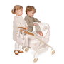 DeCuevas Poussette de Poupée Verona 86078 - Avec Sac à Main, Manche Confortable et Roues Silencieuses, Pour Enfants 3 Ans et Plus