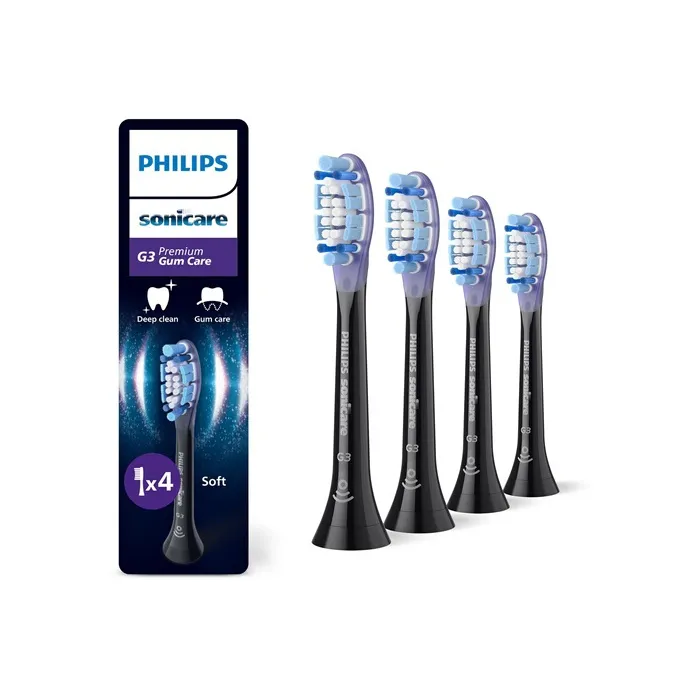 Philips HX9054/88 Lot de 4 têtes de brosse G3 pour Sonicare - Pack de 4 unités Philips HX9054/88 Lot de 4 têtes de brosse G3 pour Sonicare - Pack de 4 unités