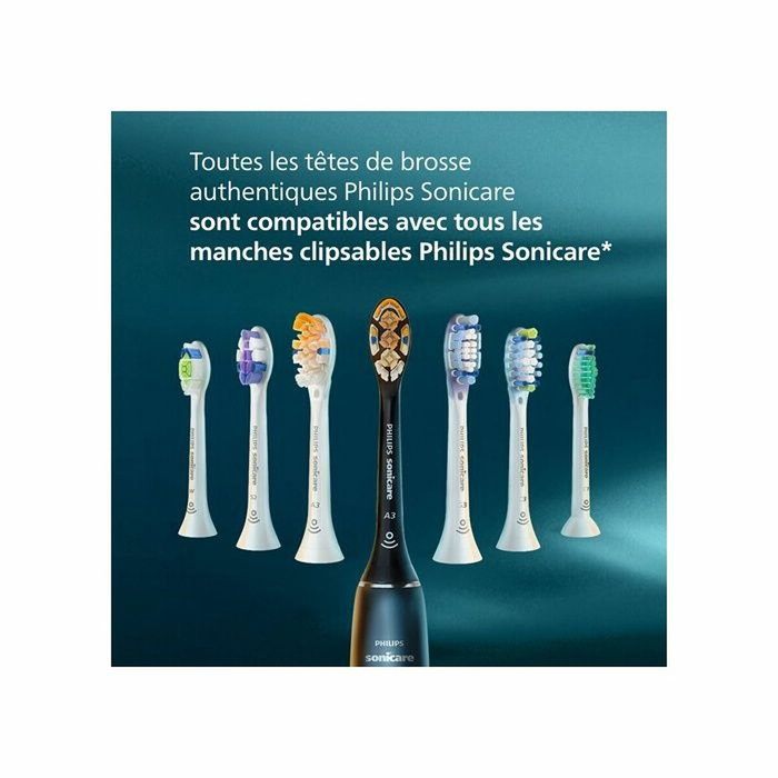 Philips Lot de 4 têtes de brosse Sonicare G3 Premium Gum Care HX9054/88 Noir Philips Lot de 4 têtes de brosse Sonicare G3 Premium Gum Care HX9054/88 Noir