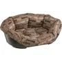 Ferplast Corbeille pour chien Sofa 4 - Petite, ovale, intérieure avec coussin séparable - Celeste - 64x48x25 cm