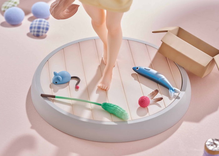 Golden Head My Cat Is a Kawaii Girl Kinako Play With Ver. Statuette 1/6 AmiAmi Limited Edition