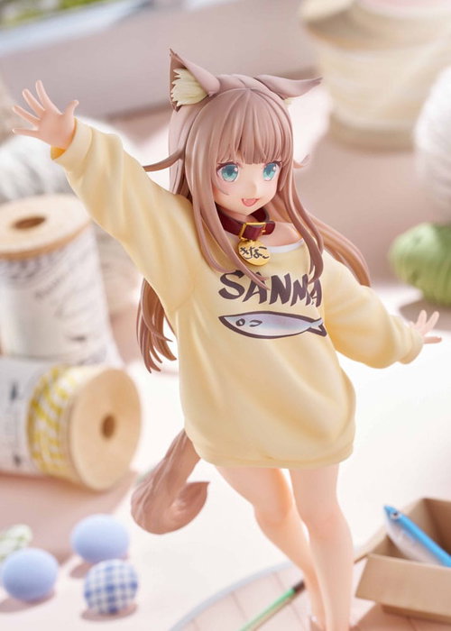 Golden Head My Cat Is a Kawaii Girl Kinako Play With Ver. Statuette 1/6 AmiAmi Limited Edition
