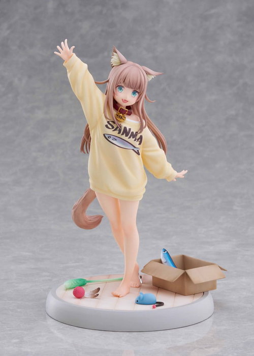 Golden Head My Cat Is a Kawaii Girl Kinako Play With Ver. Statuette 1/6 AmiAmi Limited Edition