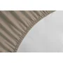 Home Linge Passion HP72062 Drap Housse Microfibre 82 g, Taille 90 x 190 cm avec Bonnet 30 cm, Beige - Tissu Souple et Facile d'Entretien