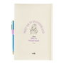 ERIK - Carnet A5 Premium 96 pages avec couverture rigide et stylo à bille assorti, thème Alice au Pays des Merveilles Disney, poche intérieure