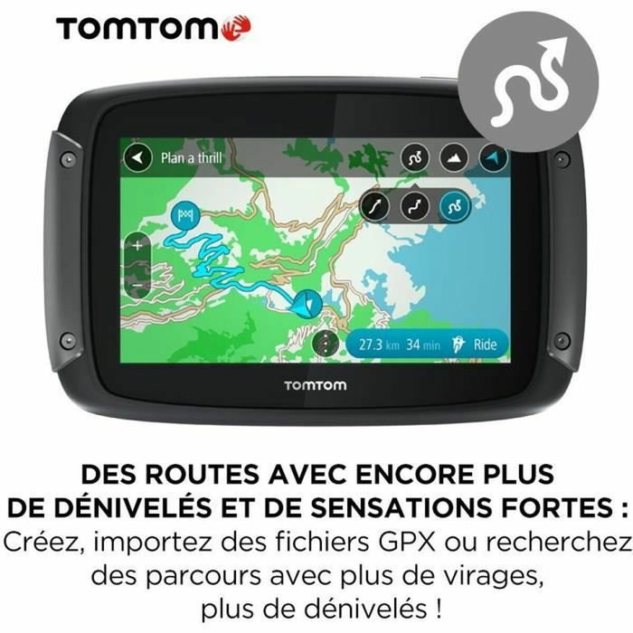 TomTom Rider 550 GPS Moto 4,3 pouces