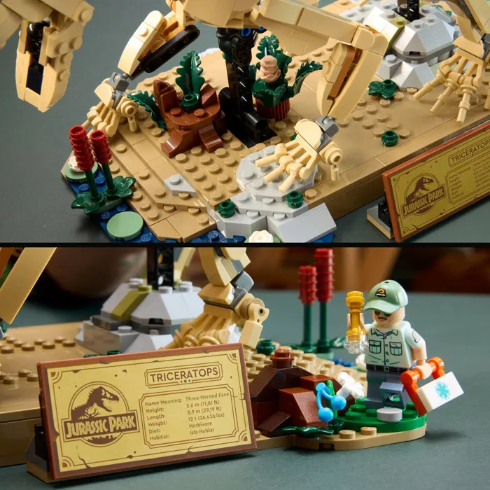 LEGO Jurassic World 77985 - Les fossiles de Dinosaures : Le Tricératops - Maquette de squelette pour adulte, 1154 pièces LEGO Jurassic World 77985 - Les fossiles de Dinosaures : Le Tricératops - Maquette de squelette pour adulte, 1154 pièces