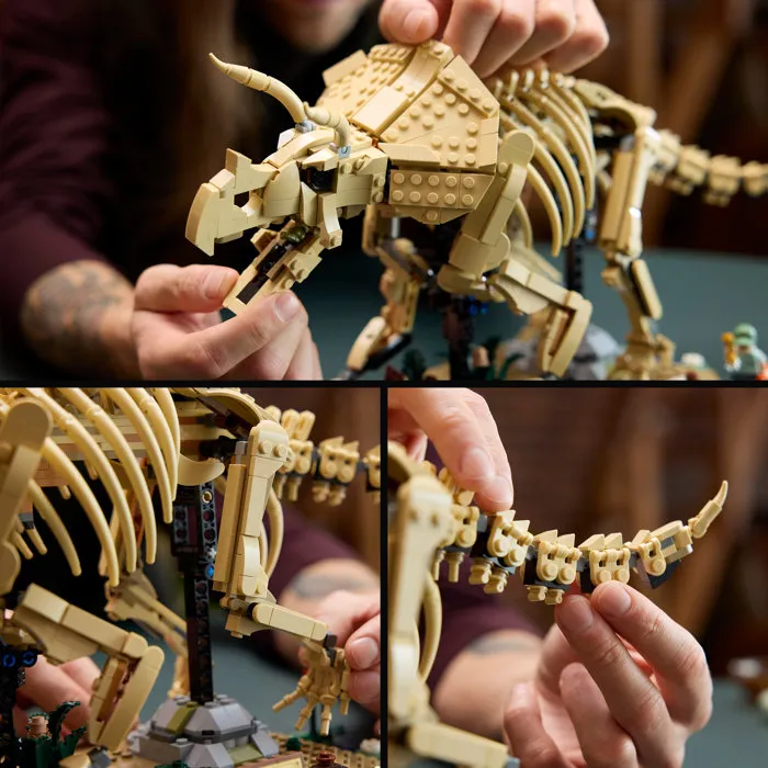 LEGO Jurassic World 77985 - Les fossiles de Dinosaures : Le Tricératops - Maquette de squelette pour adulte, 1154 pièces LEGO Jurassic World 77985 - Les fossiles de Dinosaures : Le Tricératops - Maquette de squelette pour adulte, 1154 pièces