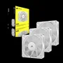Corsair Pack de 3 Ventilateurs RS120 PWM 120 mm Blanc - Refroidissement Performant pour PC