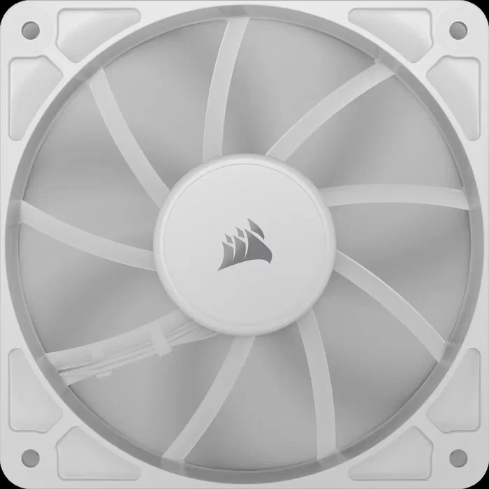 Corsair Pack de 3 Ventilateurs RS120 PWM 120 mm Blanc - Refroidissement Performant pour PC