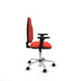 PIQUERAS Y CRESPO Chaise de bureau Algarra orange foncé avec accoudoirs 2D