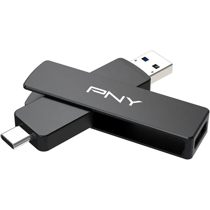 PNY DUO LINK V3 Clé USB 3.2 1 To OTG avec connecteurs Type-C et Type-A, vitesses jusqu'à 1000 Mo/s
