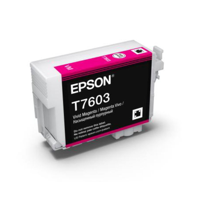 Epson Cartouche d'encre Vivid Magenta pour SureColor SC-P600, C13T76034010 Epson Cartouche d'encre Vivid Magenta pour SureColor SC-P600, C13T76034010