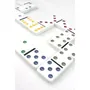 Tactic Jeu de Dominos Double 6 en Boîte Métal - 26 Dominos Bleus - Réflexion et Stratégie pour Enfants à Partir de 5 Ans