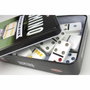 Tactic Jeu de dominos Double 6 en boîte métal bleu