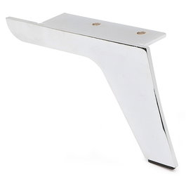 Q&Q Pata Taba H125 - Pied métallique pour meuble ou canapé, hauteur 125 mm, main gauche