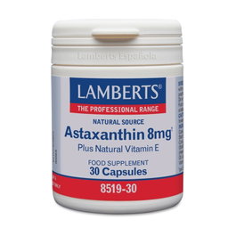 Lamberts Astaxanthine 8 mg avec Vitamine E naturelle, 30 capsules