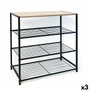 Vinthera Moa Étagère Métal Bois MDF 60 x 30 x 63,5 cm (3 Unités)