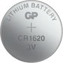 GP Batteries - Piles bouton lithium CR1620, Lot de 5, 10 ans de durée de conservation, Pour calculatrices, jouets et systèmes d'entrée sans clé