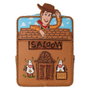 Loungefly Sac à dos Woody 30th Anniversary Toy Story Disney Pixar 28 cm en cuir synthétique avec son et effet brillant dans le noir