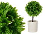 IBERGARDEN Lot de 4 pots en ciment Verde-Gris