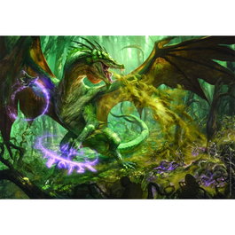CLEMENTONI Puzzle 1000 Pièces - Univers Donjons et Dragons (Dragons et Donjons) - 70 x 50 cm