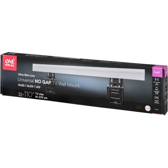 One One for All TV Wall mount 110 Ultraslim No Gap WM 6812 One One for All TV Wall mount 110 Ultraslim No Gap WM 6812