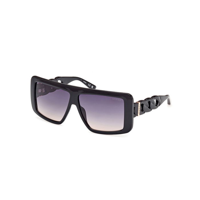 Guess GU00109 01B Lunettes de Soleil Femme Noir Gris 60mm
