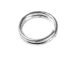 Innspiro Anneaux métalliques ronds doubles argentés 7 mm, 100 unités