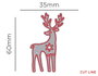 Misskuty Troquel fin ZAG Noël renne