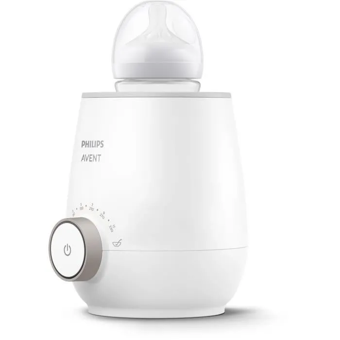 Philips Avent Chauffe-biberon Électrique - Technologie Bain Marie - Réchauffage Uniforme en 3 min - Minuterie et Arrêt Automatique - Compatible Tous Biberons