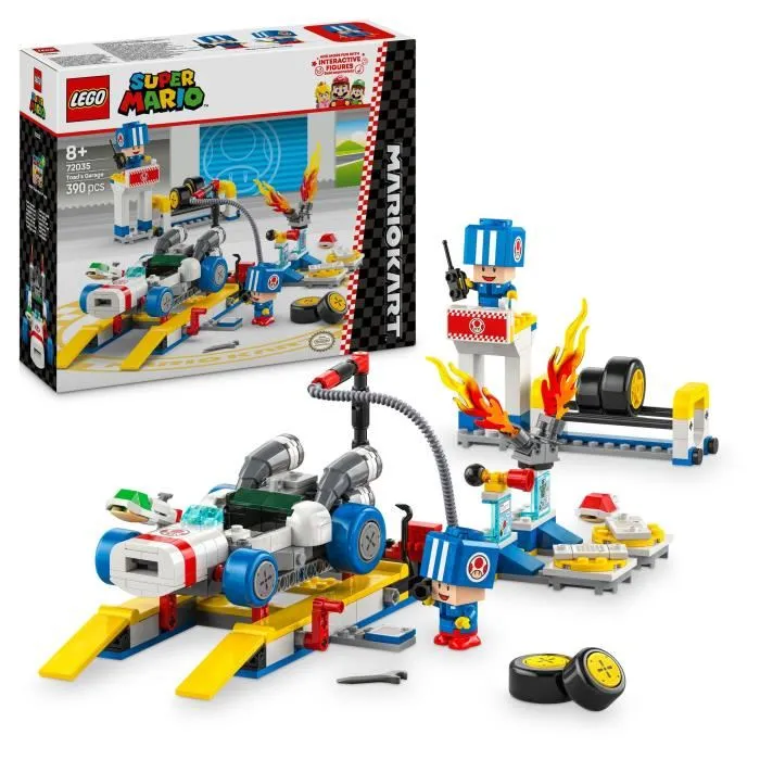 Lego Super Mario 72035 Mario Kart - Garage de Toad Set de Construction Jouet Interactif Personnalisable avec Figurines Lego Super Mario 72035 Mario Kart - Garage de Toad Set de Construction Jouet Interactif Personnalisable avec Figurines