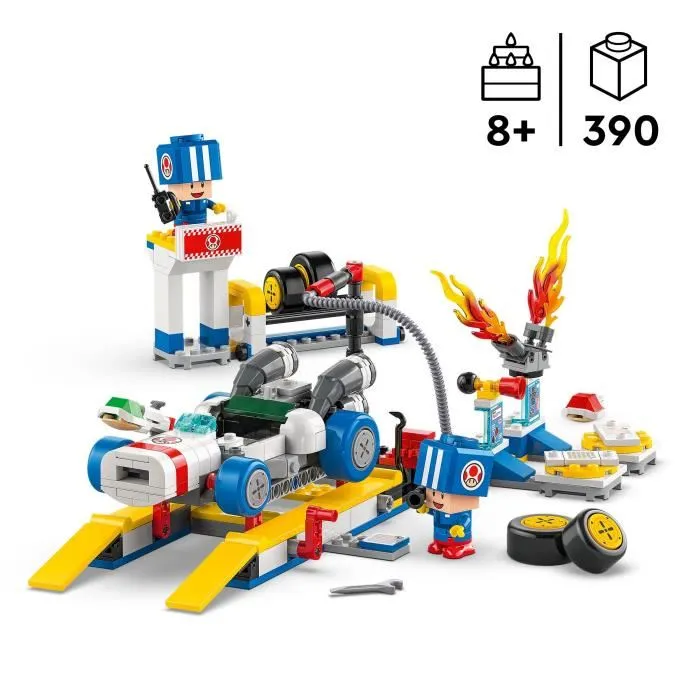 Lego Super Mario 72035 Mario Kart - Garage de Toad Set de Construction Jouet Interactif Personnalisable avec Figurines Lego Super Mario 72035 Mario Kart - Garage de Toad Set de Construction Jouet Interactif Personnalisable avec Figurines
