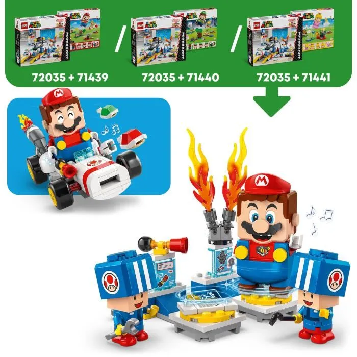 Lego Super Mario 72035 Mario Kart - Garage de Toad Set de Construction Jouet Interactif Personnalisable avec Figurines Lego Super Mario 72035 Mario Kart - Garage de Toad Set de Construction Jouet Interactif Personnalisable avec Figurines