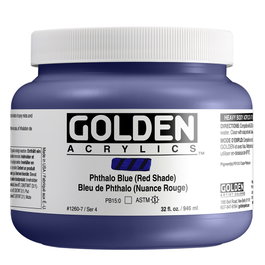 Golden Peinture Acrylique Heavy Body Thalo Azul (Rouge) 946 ml