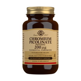 Solgar Picolinato de Cromo 200 µg 90 Capsules
