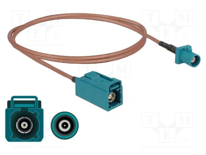 DELOCK Câble coaxial Fakra Z mâle vers Fakra Z femelles 1m DELOCK Câble coaxial Fakra Z mâle vers Fakra Z femelles 1m