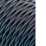 Edm Carrete de câble textile tressé H03VV-F 2 x 0,75 mm² gris foncé, 25 m