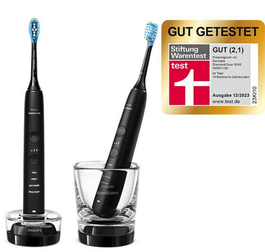 Philips Sonicare DiamondClean 9000 Brosse à Dents Électrique - 2 Pack - HX9914/54 - Noir