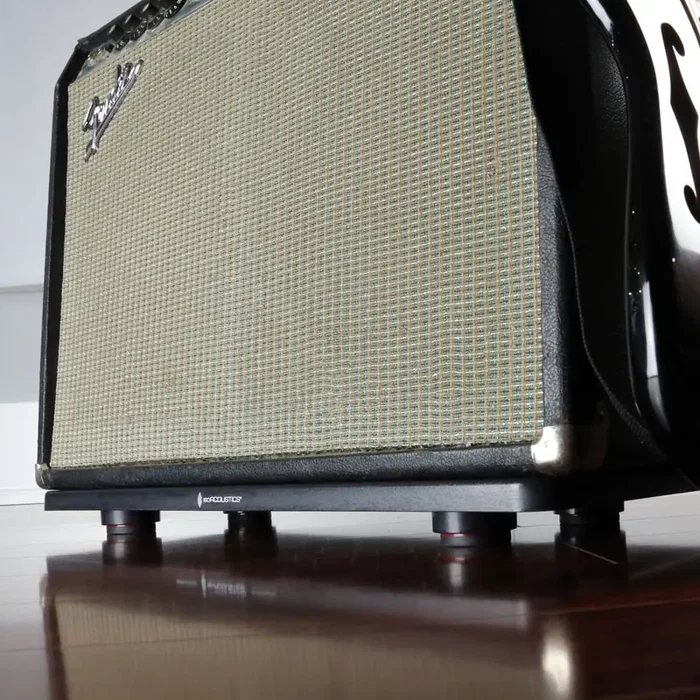 IsoAcoustics Stage 1 Board – Plateforme d'isolation portable pour amplificateurs guitare/basse, claviers et subwoofers