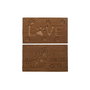 Paillasson DKD Home Decor Marron Caoutchouc Coco (75 x 45 x 2,3 cm) (2 Unités)