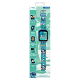 Lexibook - Montre connectée enfant Stitch avec écran couleur, appareil photo, mémoire 8 Go, bracelet réglable et recharge USB-C